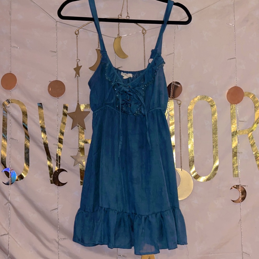 Teal Lace Tunic